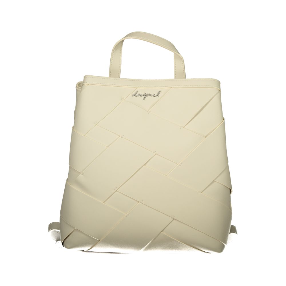 Bianco Poliuretano Female Mini Backpack