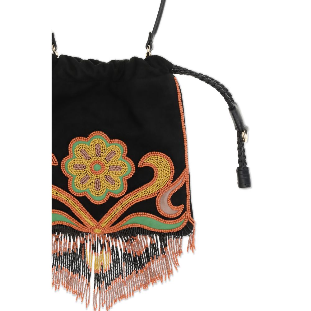 Multicolor Goatskin Shoulder Bag