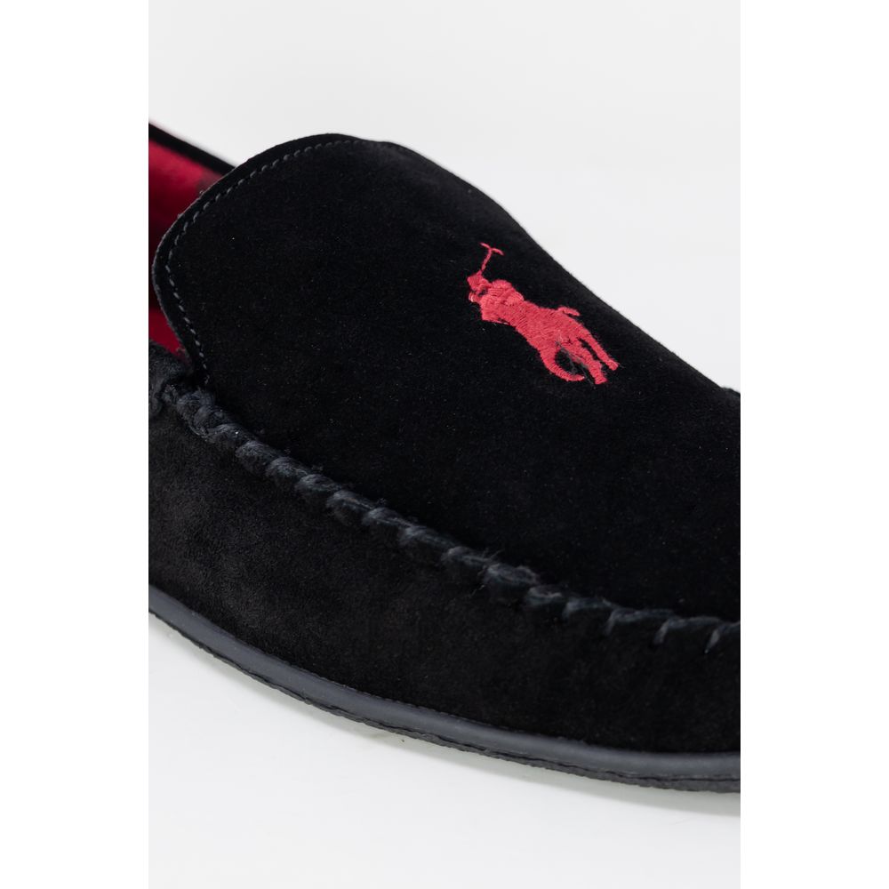 Black Faux Fur Slippers