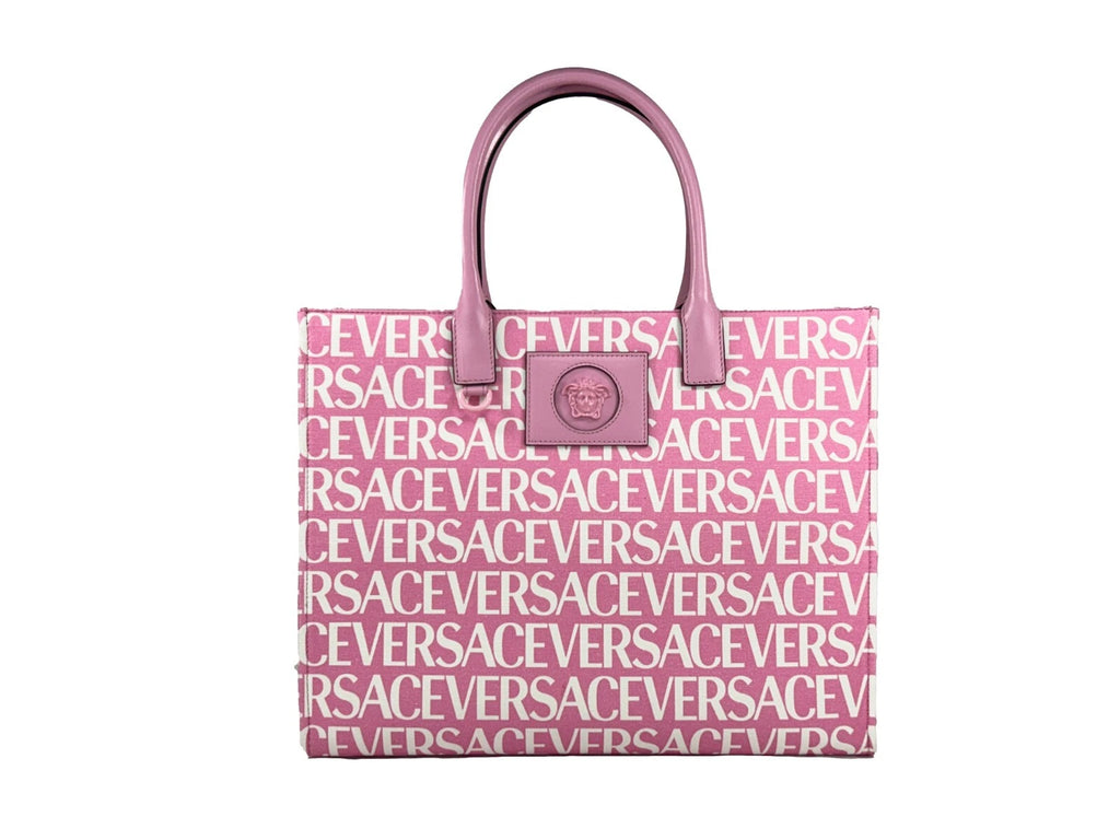Versace Medusa Large Canvas Large Tote Bag Baby Pink