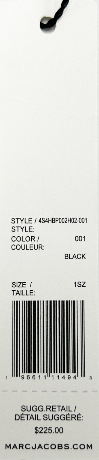 Marc Jacobs Small Black Quilted Backpack Bookbag