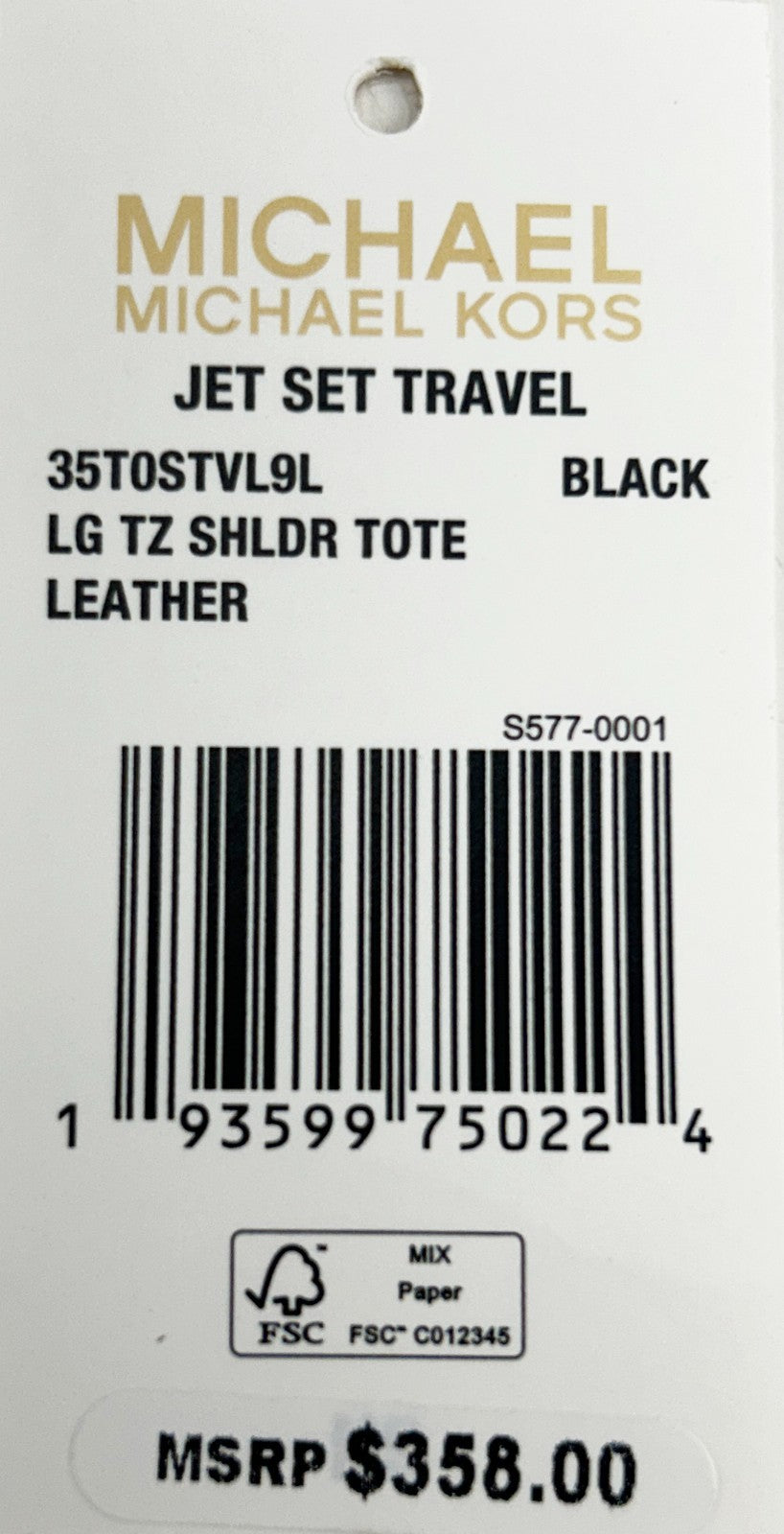 Michael Kors Large Shoulder Tote Carryall Bag