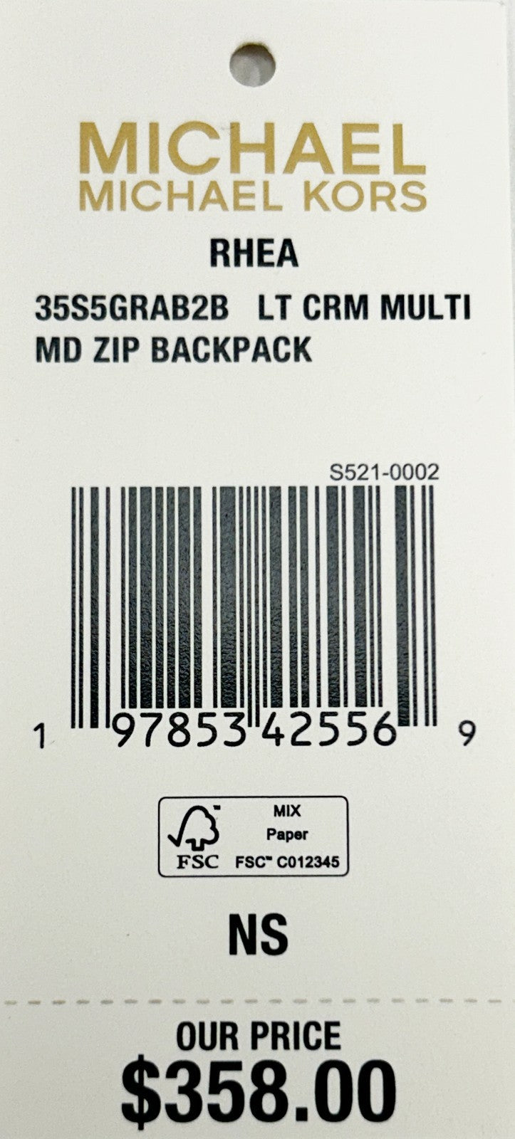 Michael Kors Rhea Medium PVC Backpack Bookbag
