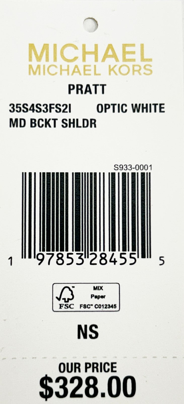 Michael Kors Medium Pratt Bucket Shoulder Bag Purse