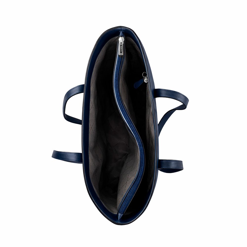 Blue Fur Handbag