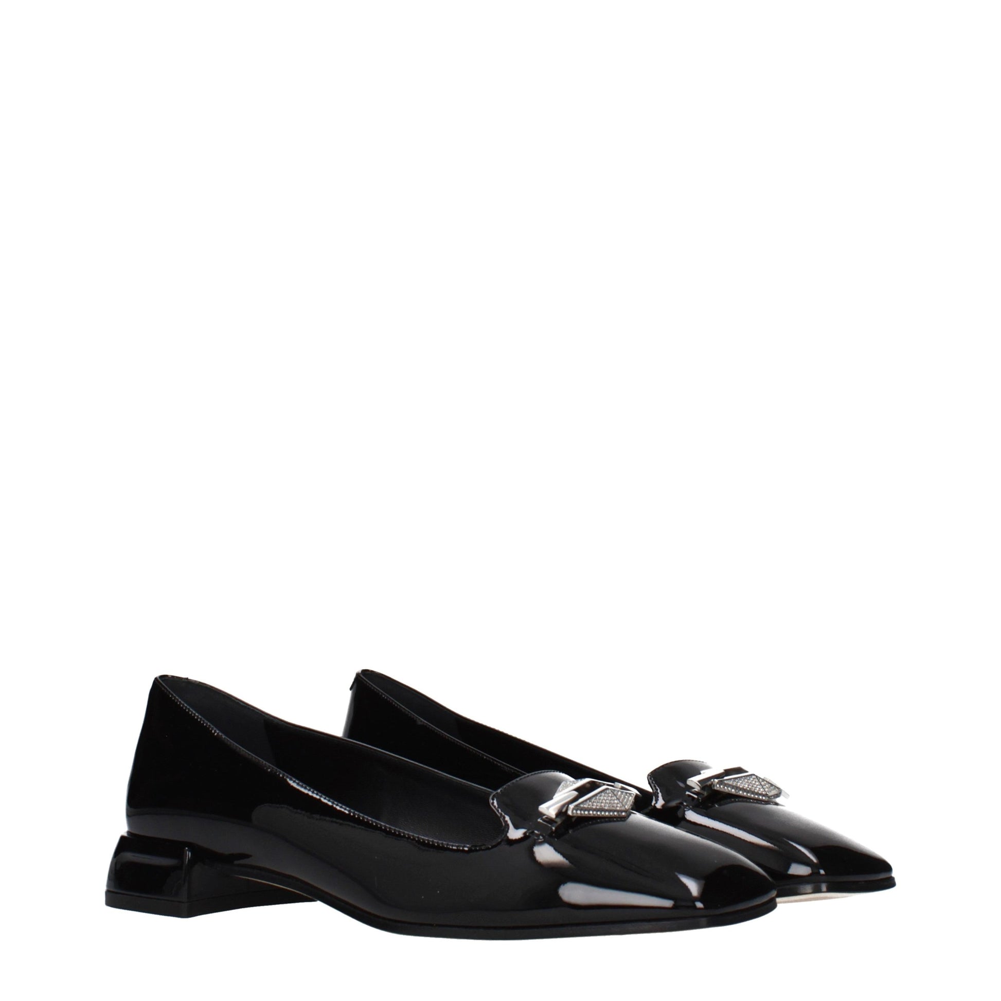 Black Leather Slip-On Loafers