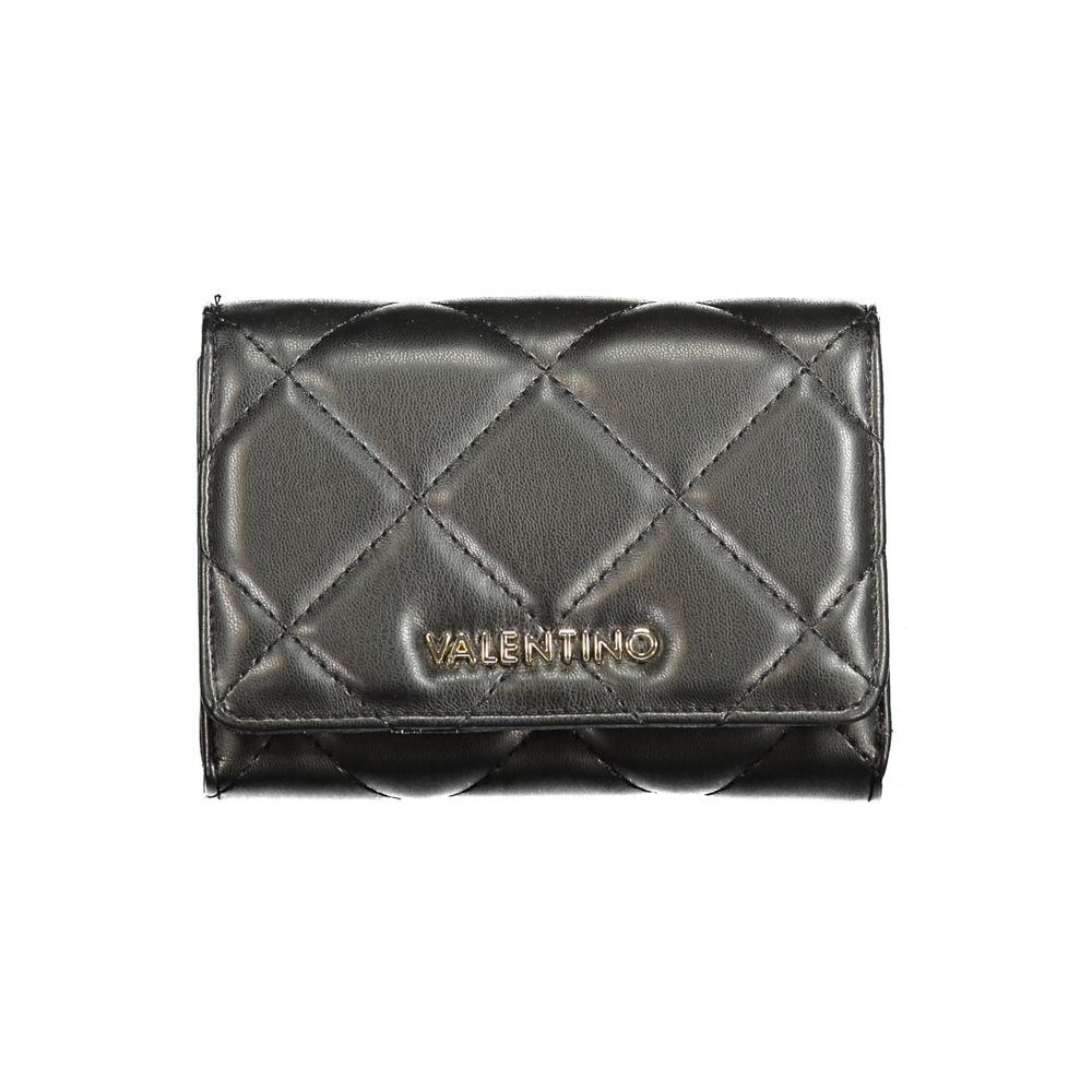 Black Polyurethane Women's Wallet