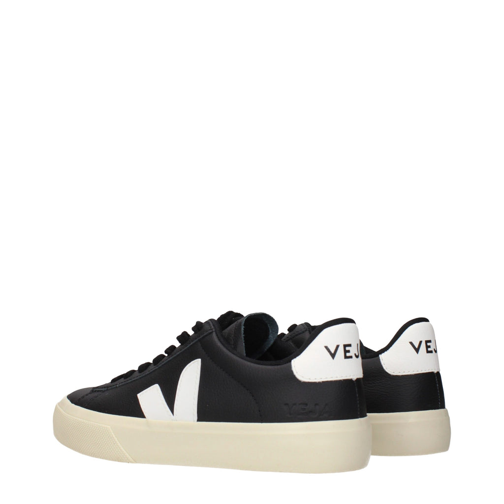 Black Leather Low Top Sneakers