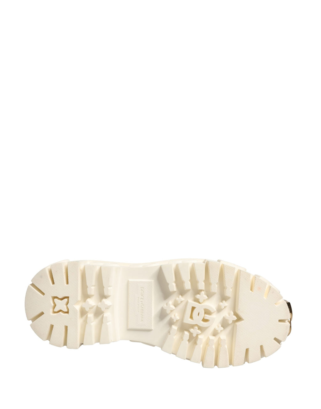 White Leather Rubber Logo Ankle Boots Shoes