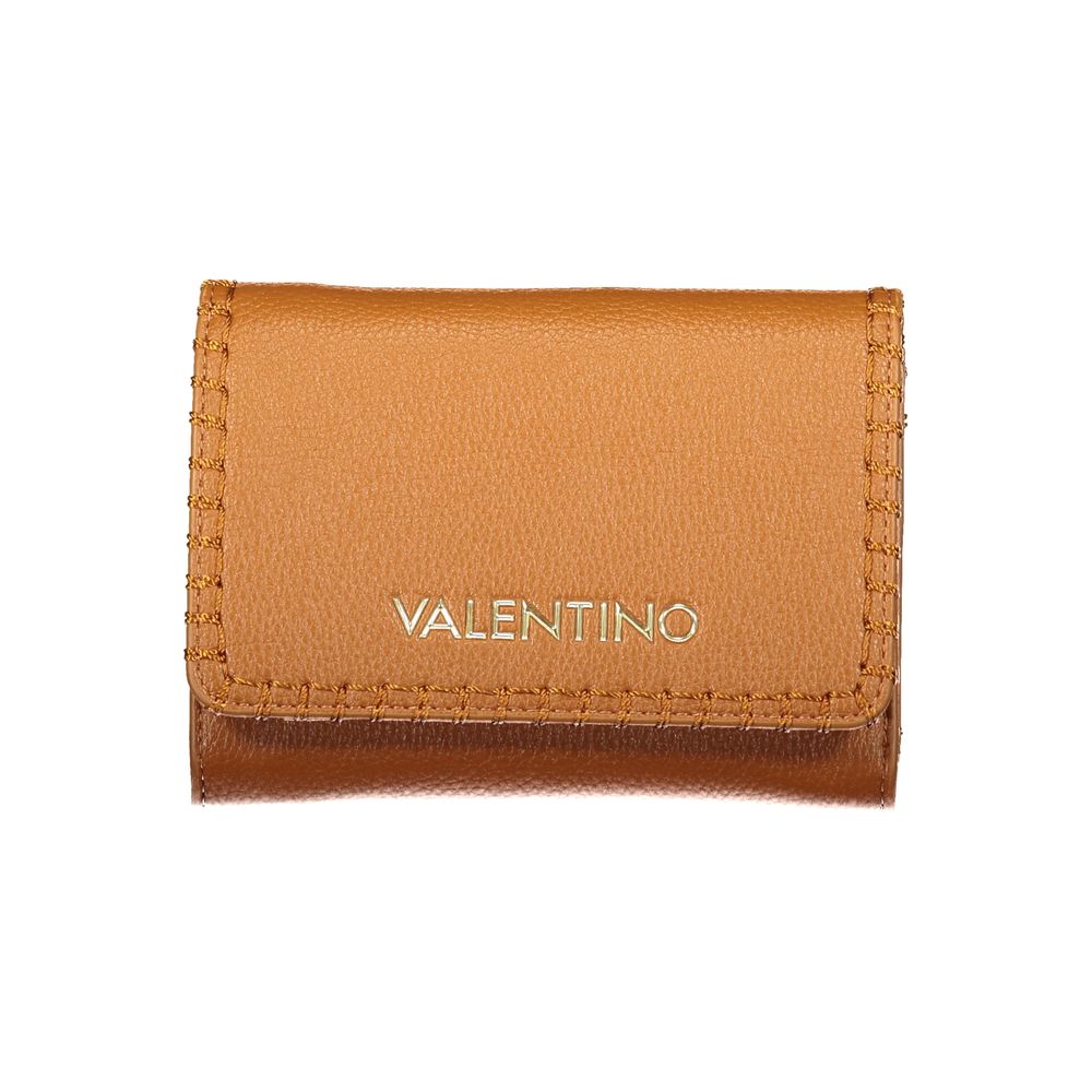Brown Polyurethane Womens Wallet
