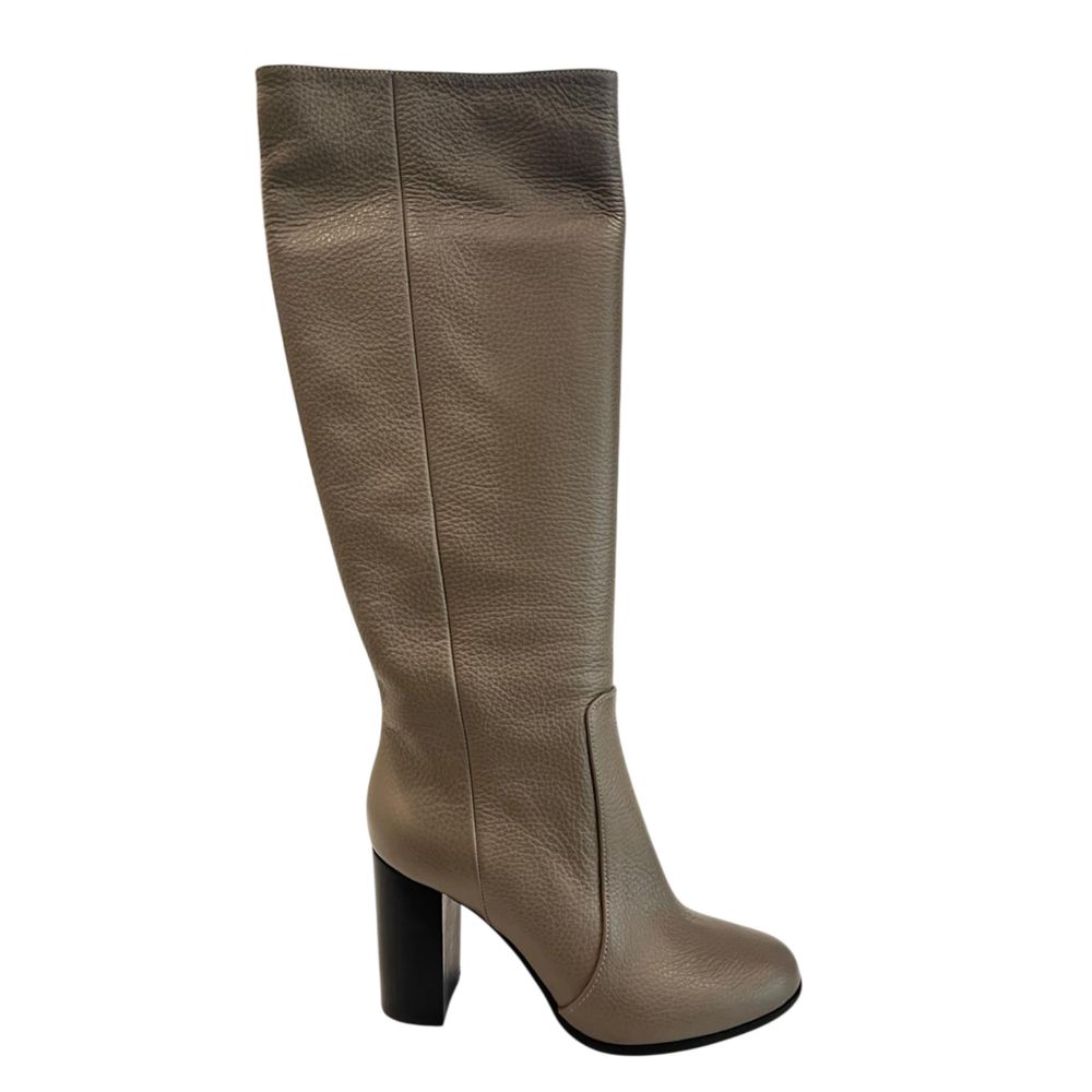 Brown Leather Women Boot