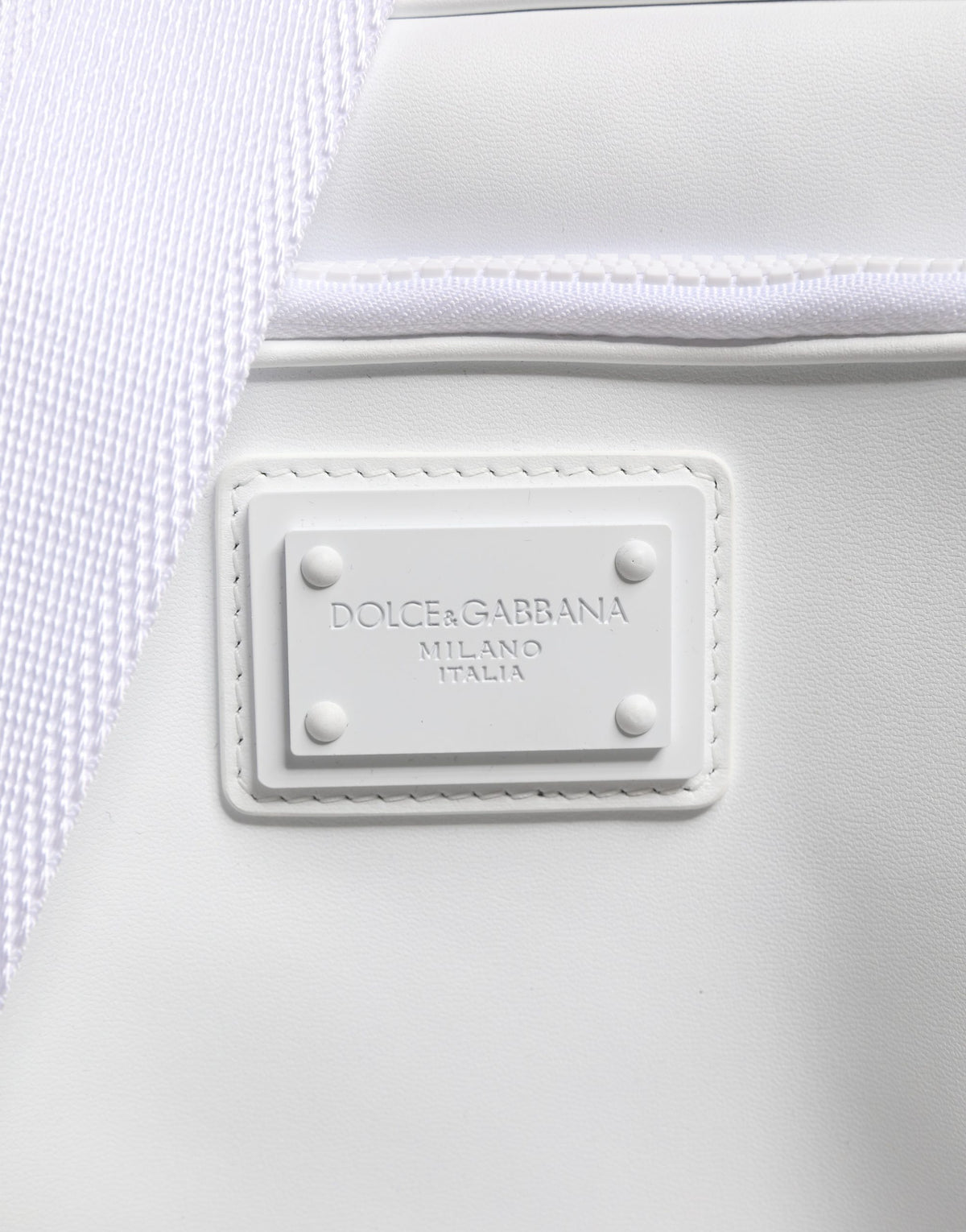 White Logo Plaque Crossbody Shoulder Borse Men Bag