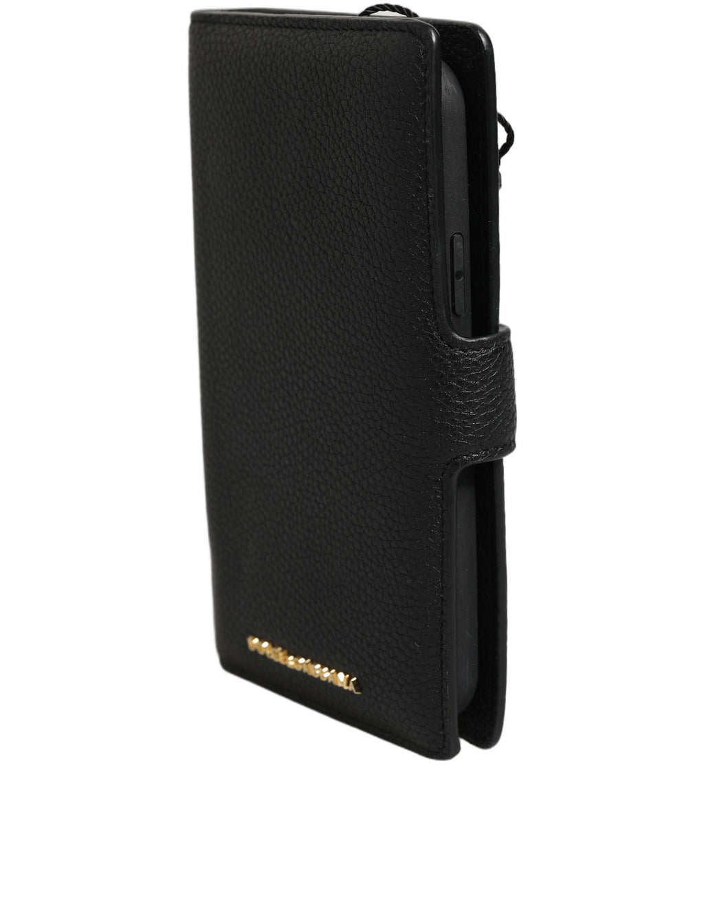 Case Flip Cover Black Calf Leather iPhone11 PRO Phone