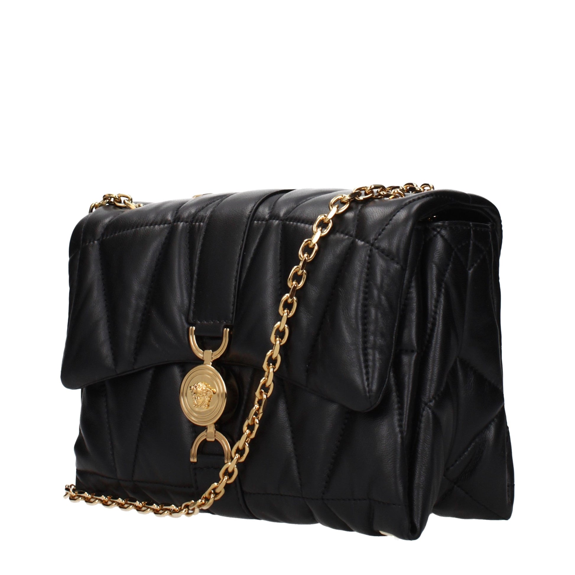 Black Leather Shoulder Bag