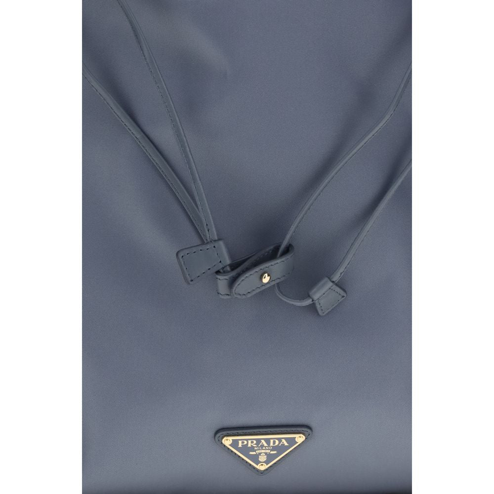 Blue Recycled Polyamide Clutch Bag