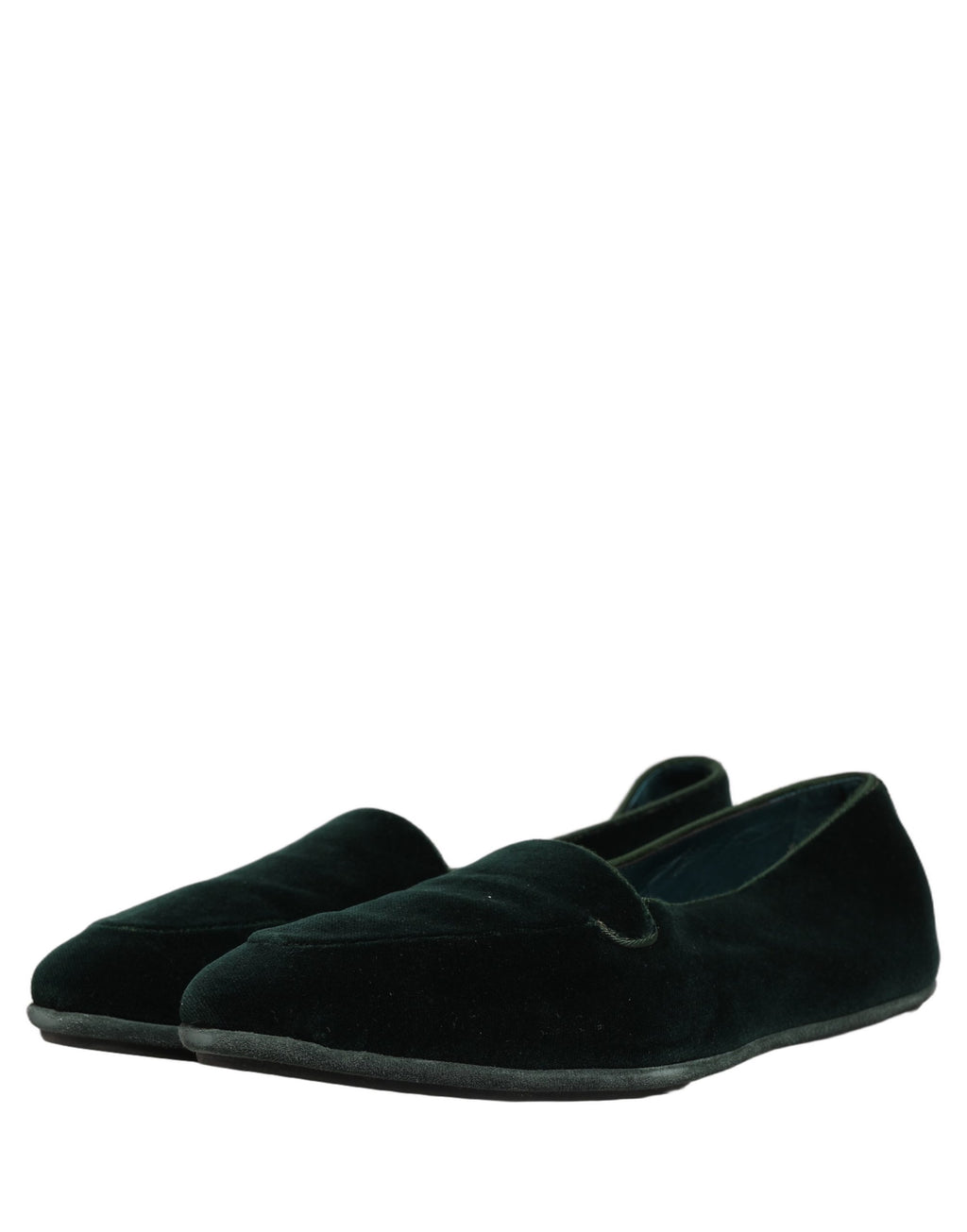 Green Velvet Slip On Men Flats Loafers Shoes