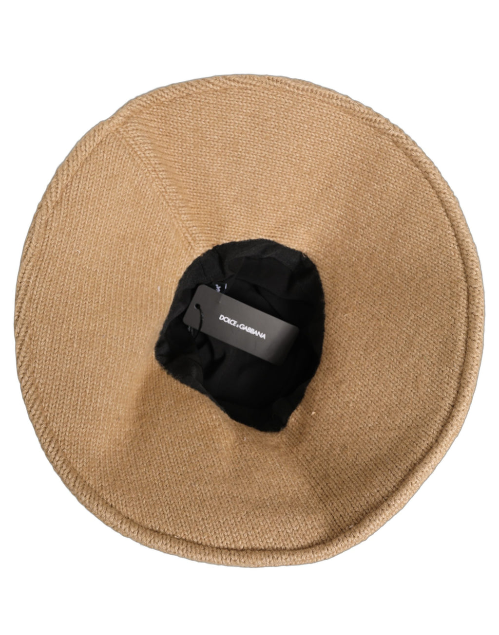 Women Brown Cotton Knit WideBrim Bucket Capello Hat