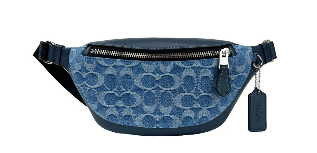 Coach Warren Mini Signature Denim Fanny Belt Bag