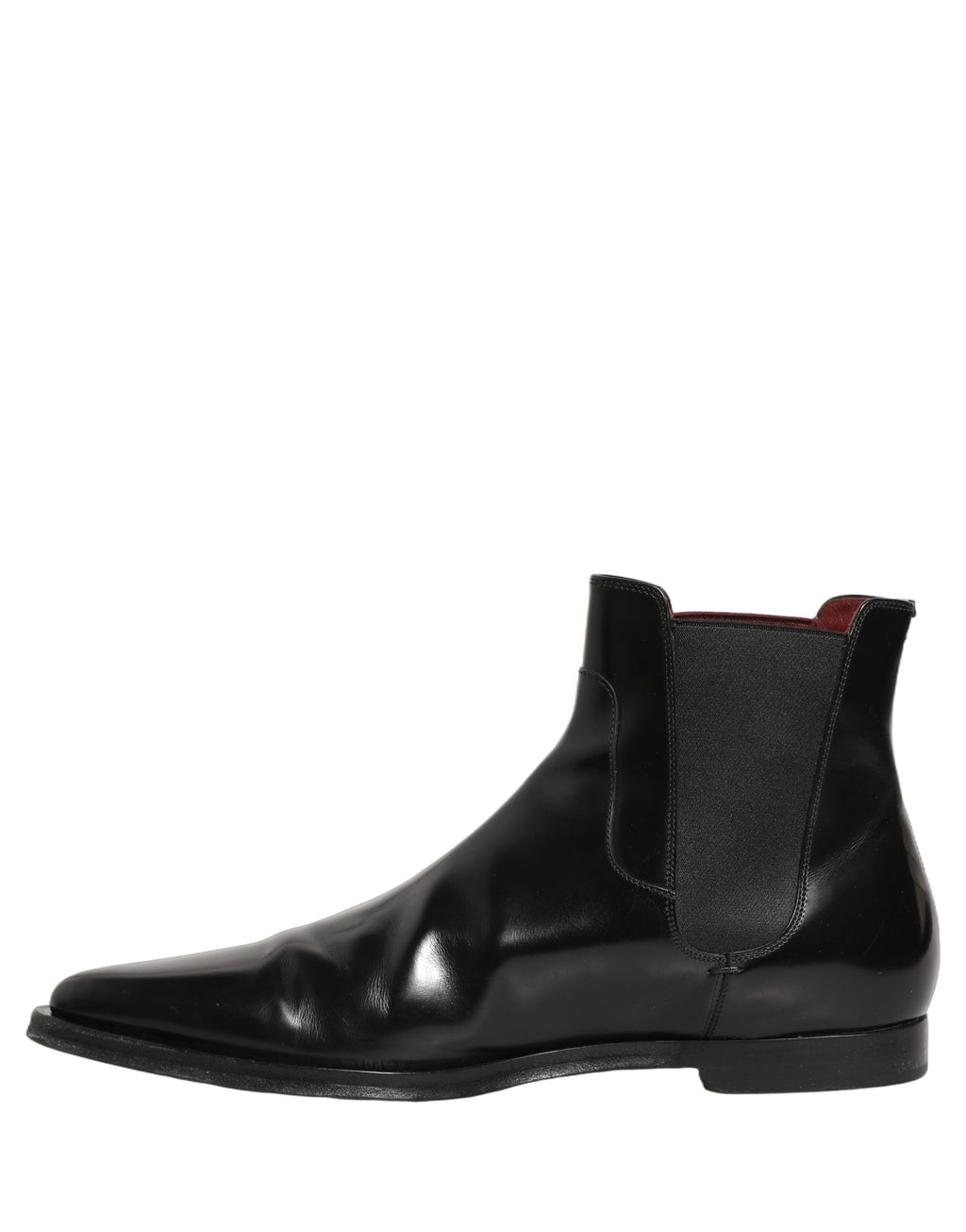 Black Chelsea Slip On Men Ankle Boots Shoes