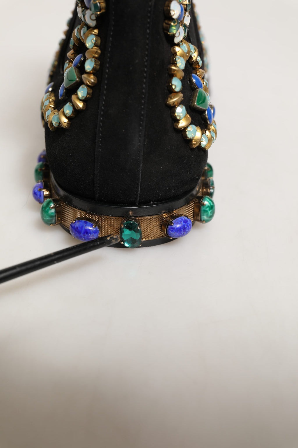 Black Embellished Chelsea Ankle Boots Shoes
