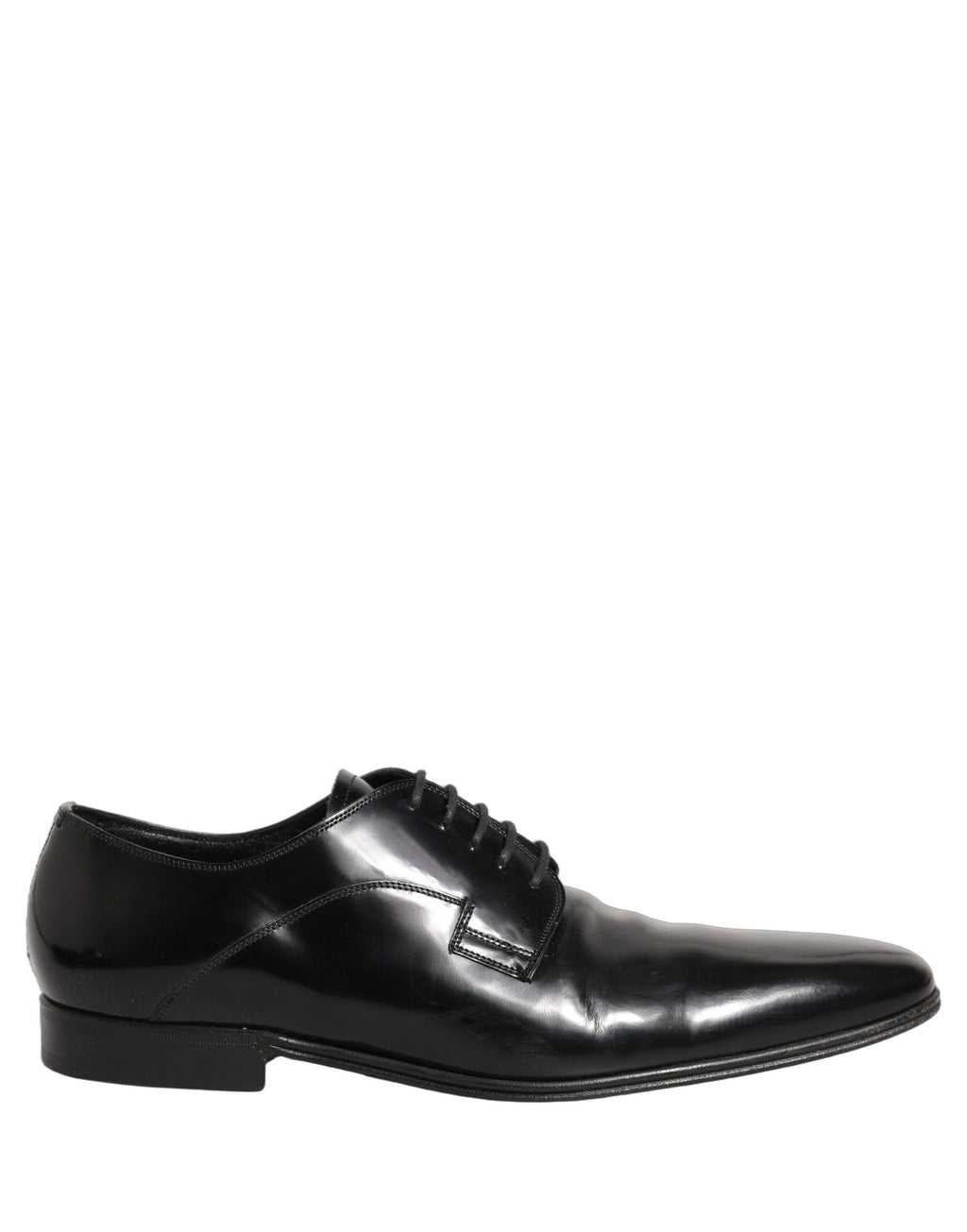 Black Leather Men Derby Dress Formal Shoes