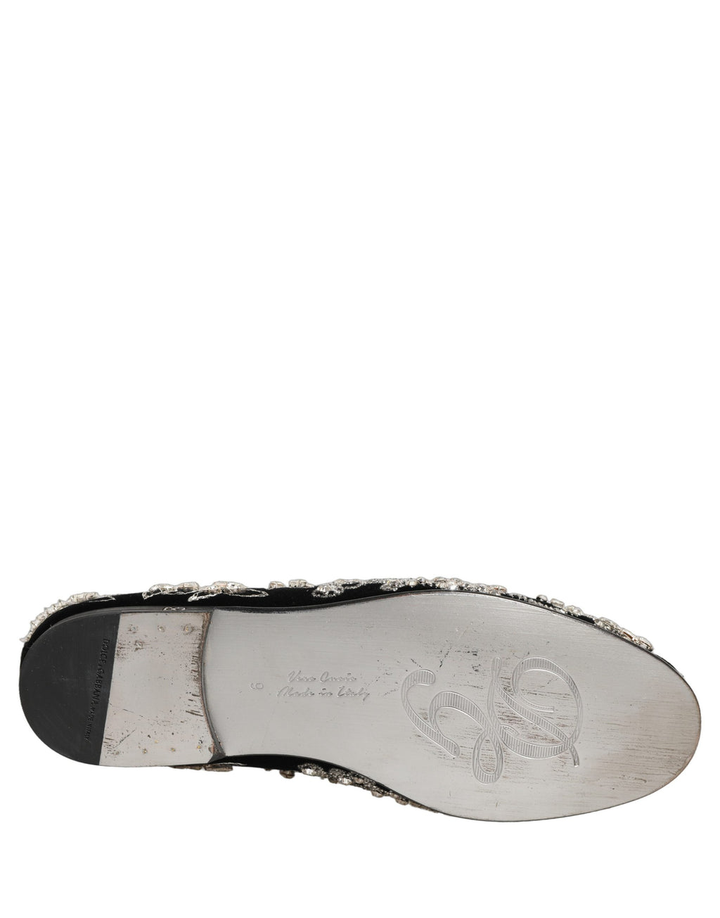 Black Velvet Embellished Dress Loafers Shoes