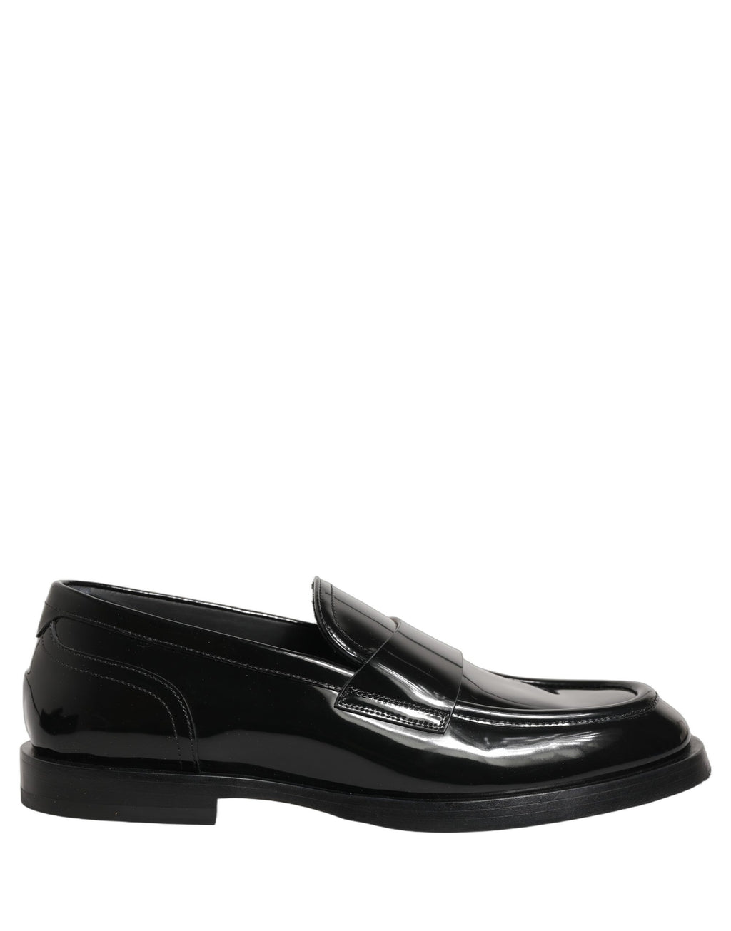 Black Leather Formal Men Dress Loafers Shoes