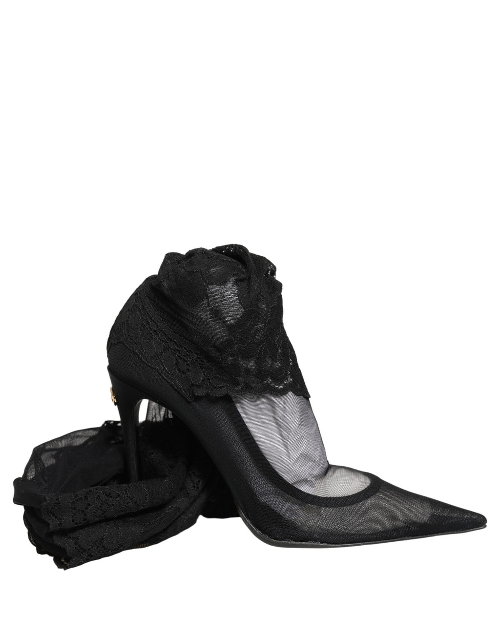 Black Over The Knee Sock Pumps Boots Shoes