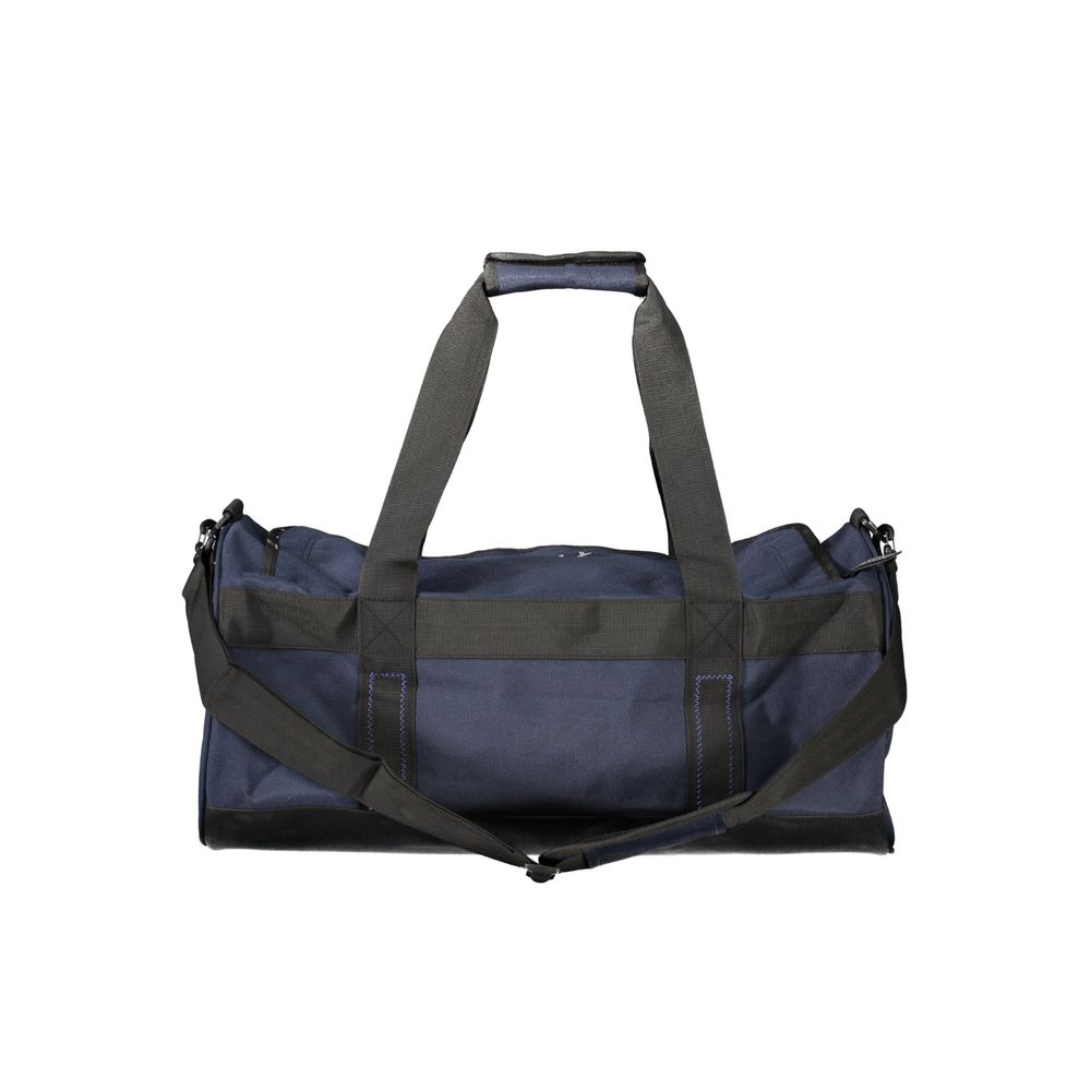 Blue Polyester Handbag