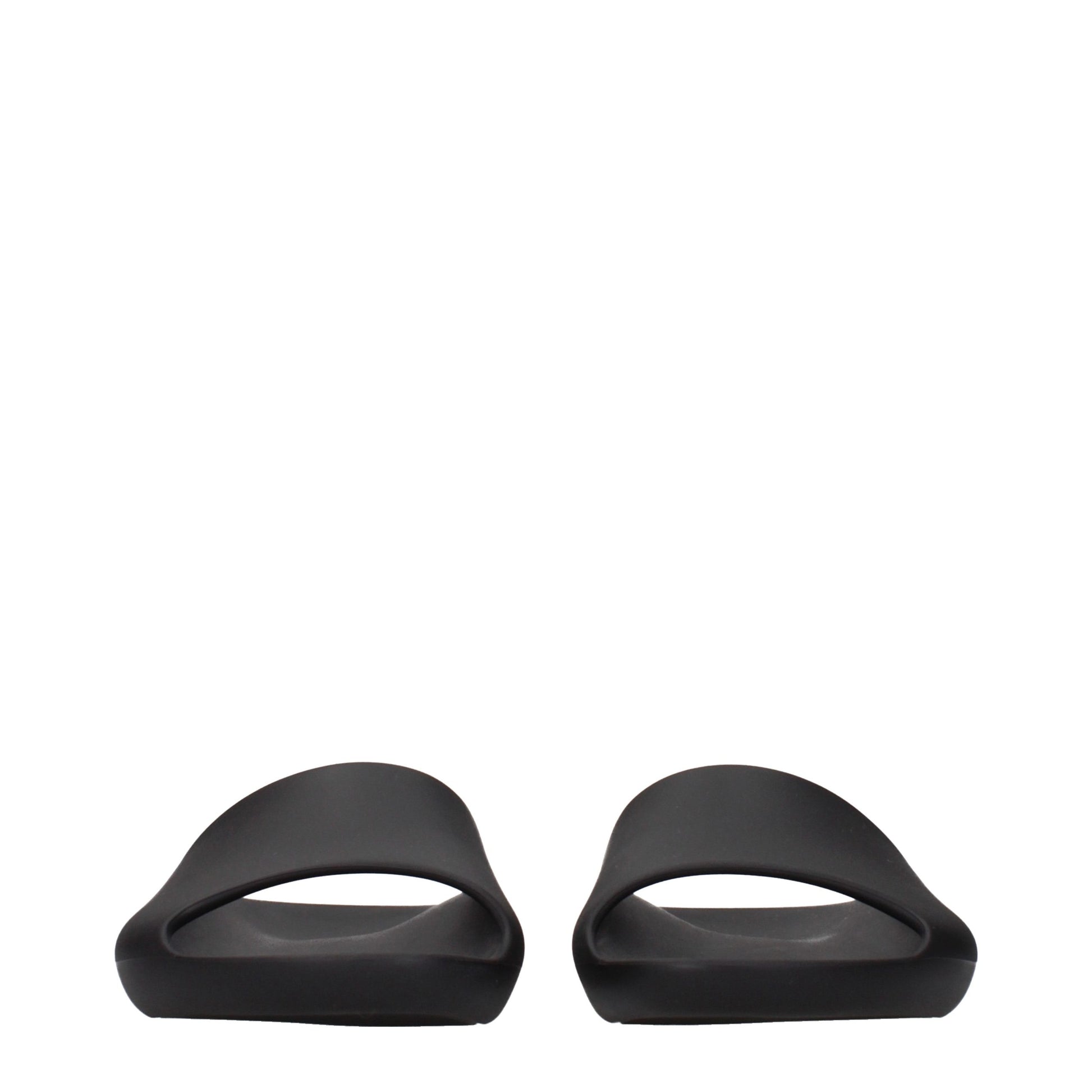 Black Cotton Slippers