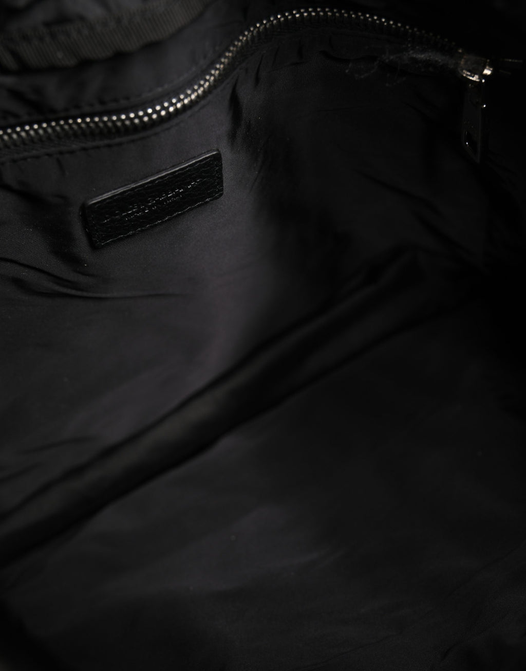 Black White Striped Polyester Drawstring Backpack Men Bag