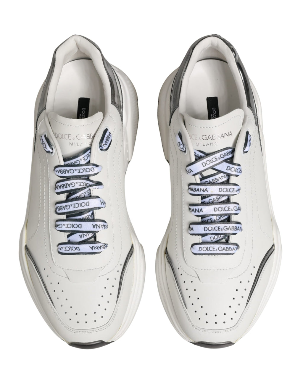 White Silver Daymaster Low Top Men Sneakers Shoes