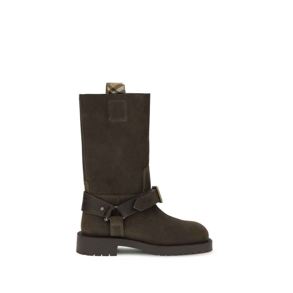 Brown Calf Leather Bos Taurus Lace-Up Boots