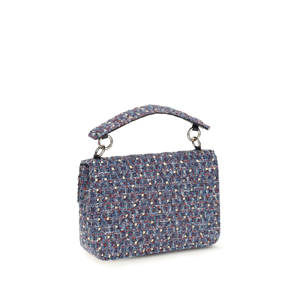 Blue Fabric Shoulder Bag