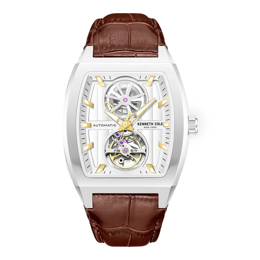 Brown Leather Dress Watch