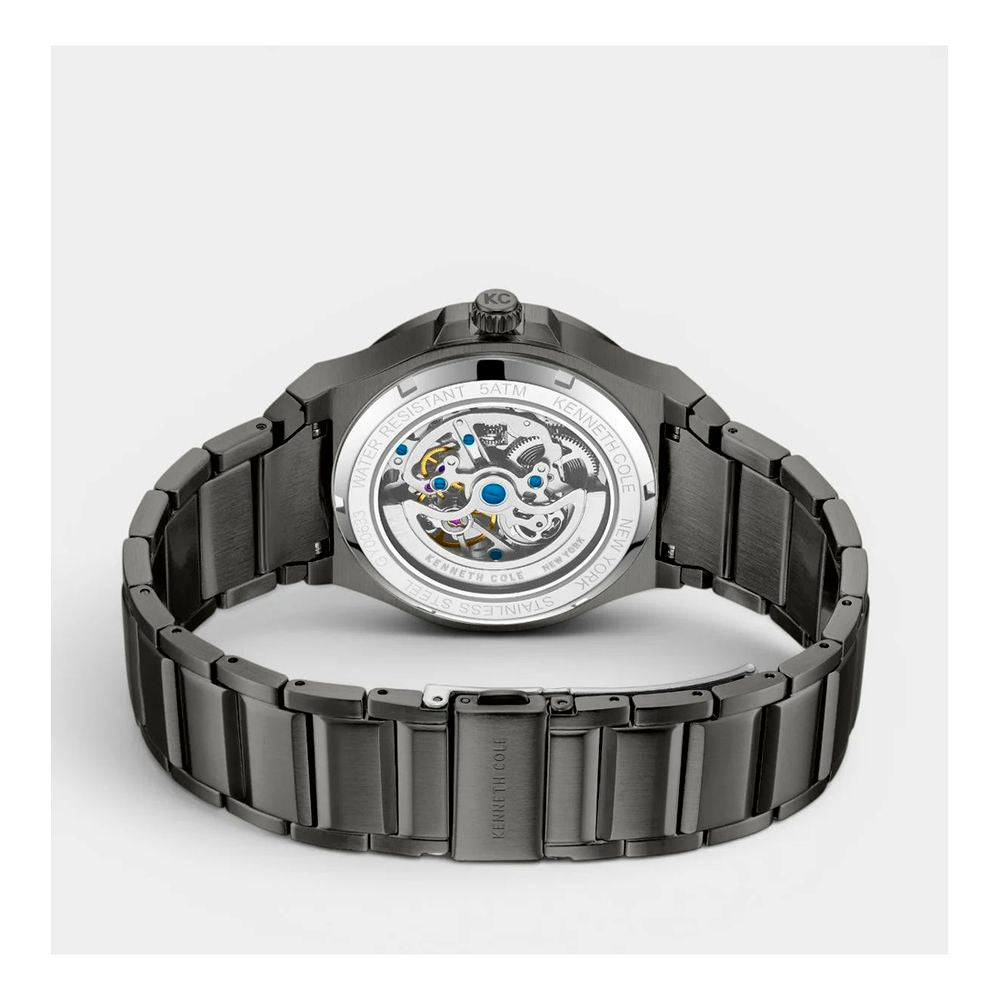 Gray Stainless Steel Dress Watch