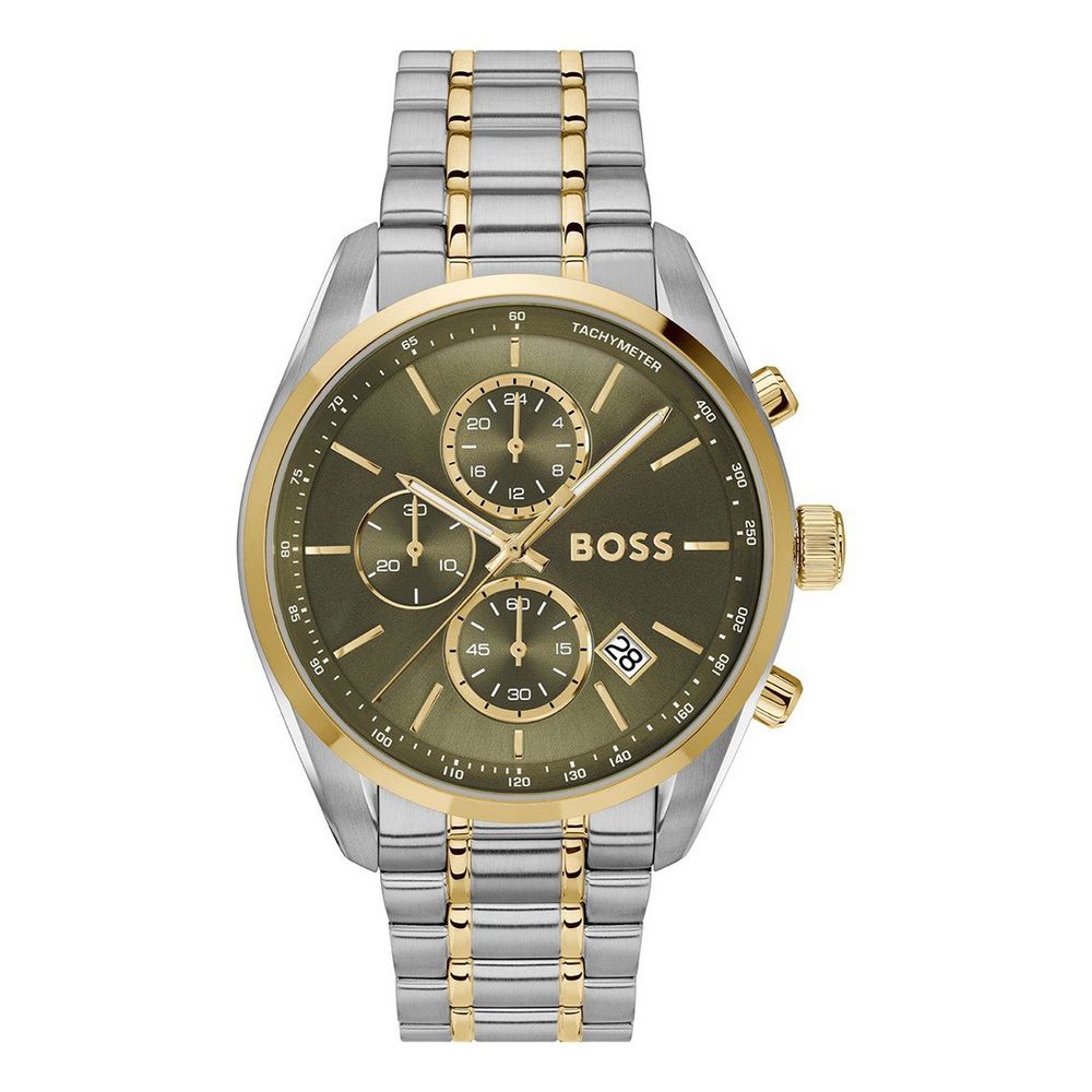 Gray Stainless Steel Dress Watch