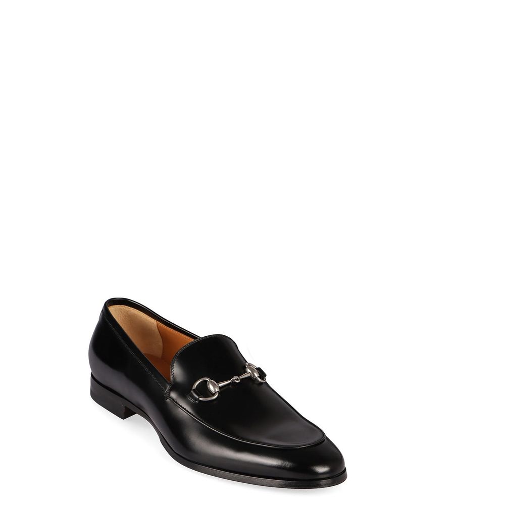 Black Calfskin Slip-On Loafers