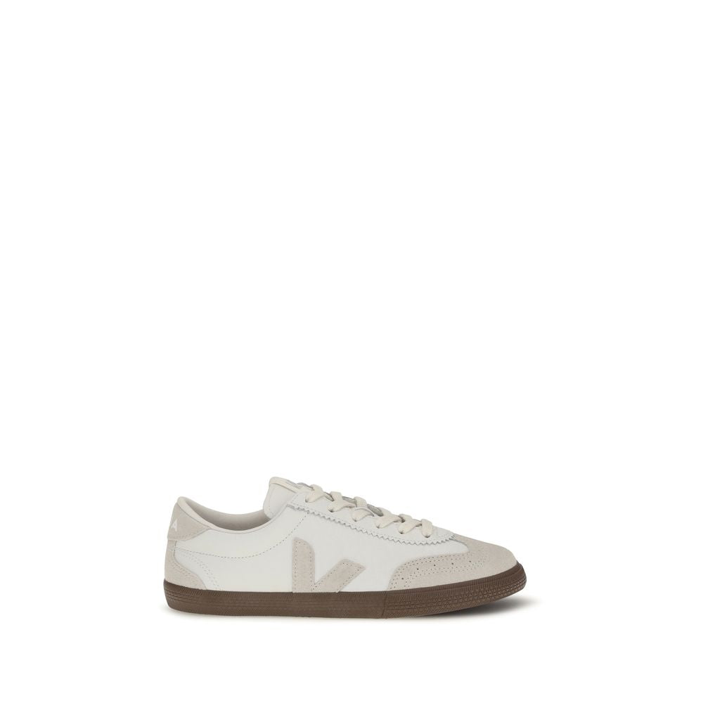 White Calf Leather Bos Taurus Sneakers