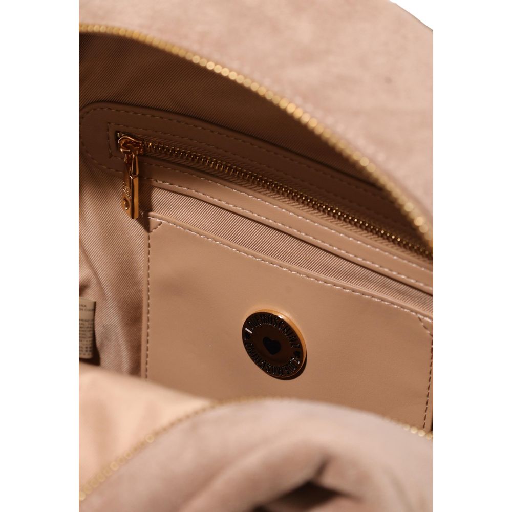 Beige Polyester Backpack