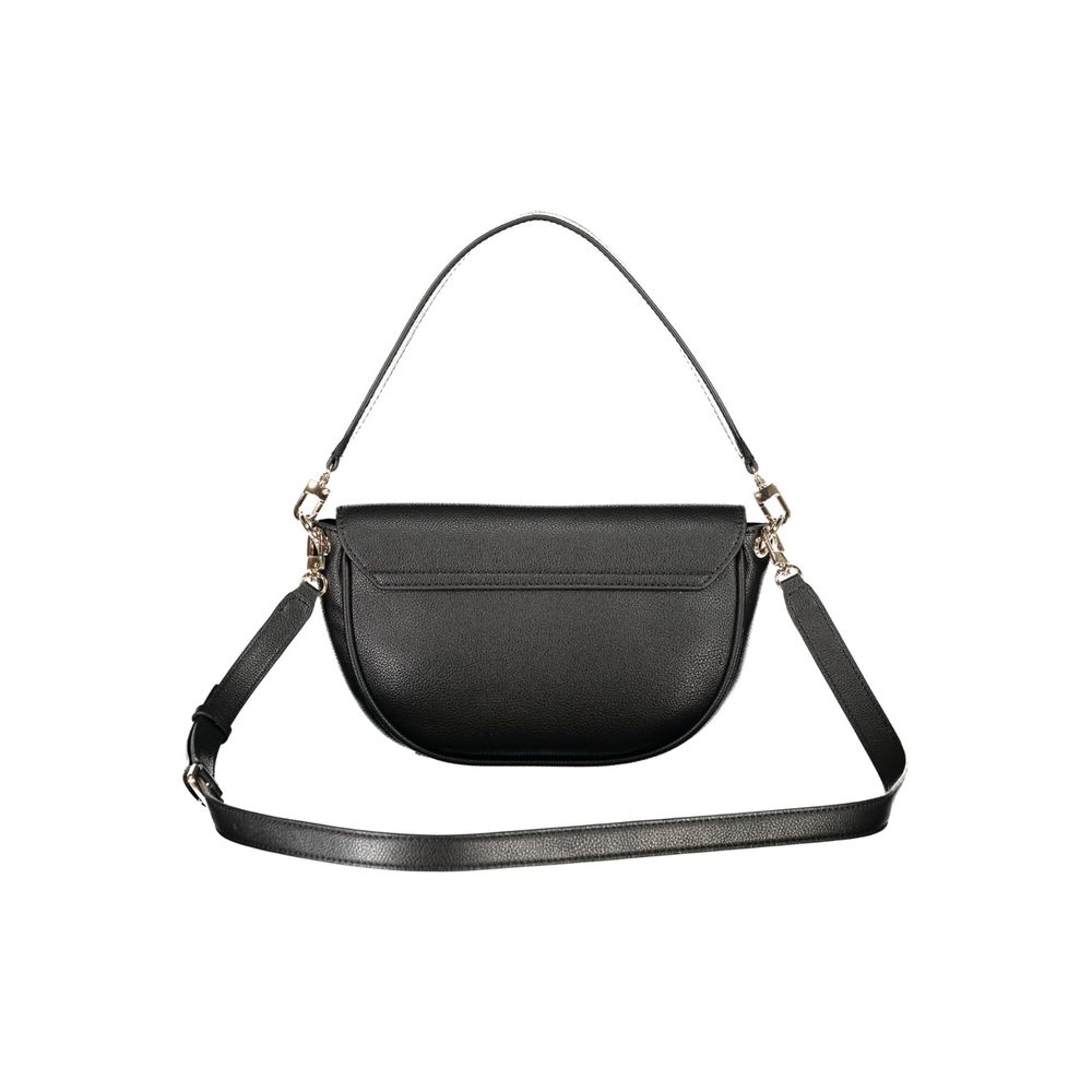 Black Polyurethane Women Bag