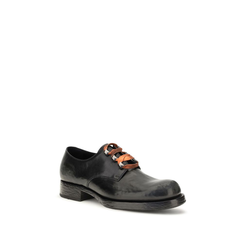 Black Calf Leather Bos Taurus Oxfords And Derbies