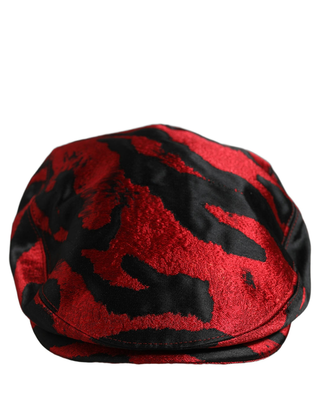 Men Red Black Stripe Cotton Newsboy Capello Hat