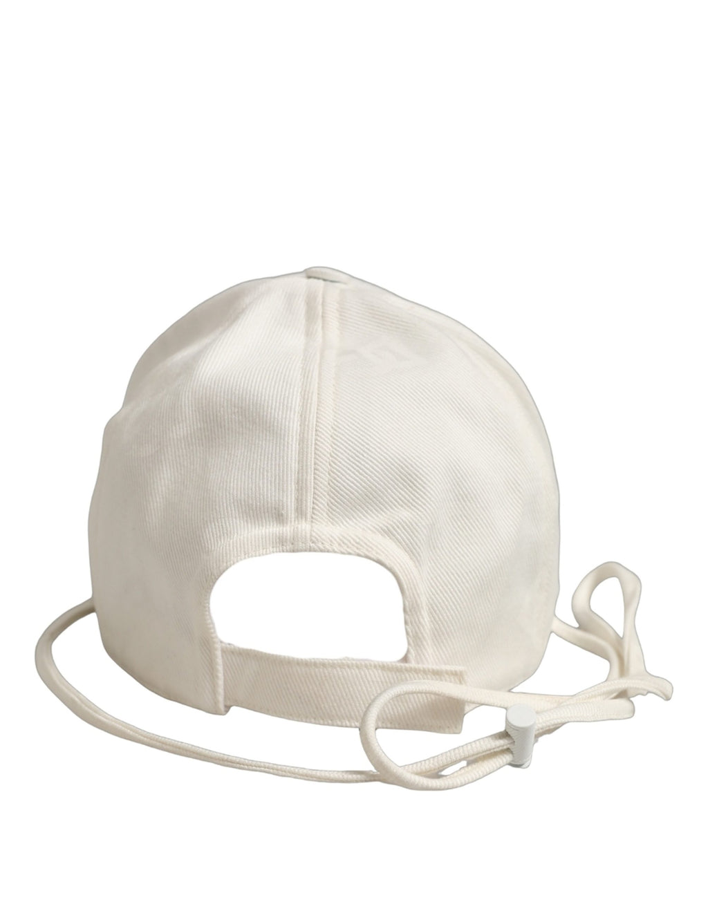Men White Cotton Stretch Baseball Capello Hat