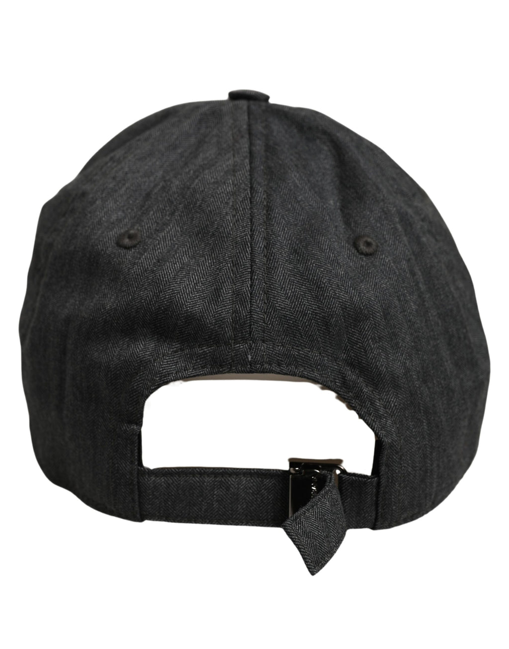Men Dark Gray Herringbone Baseball Cap Hat
