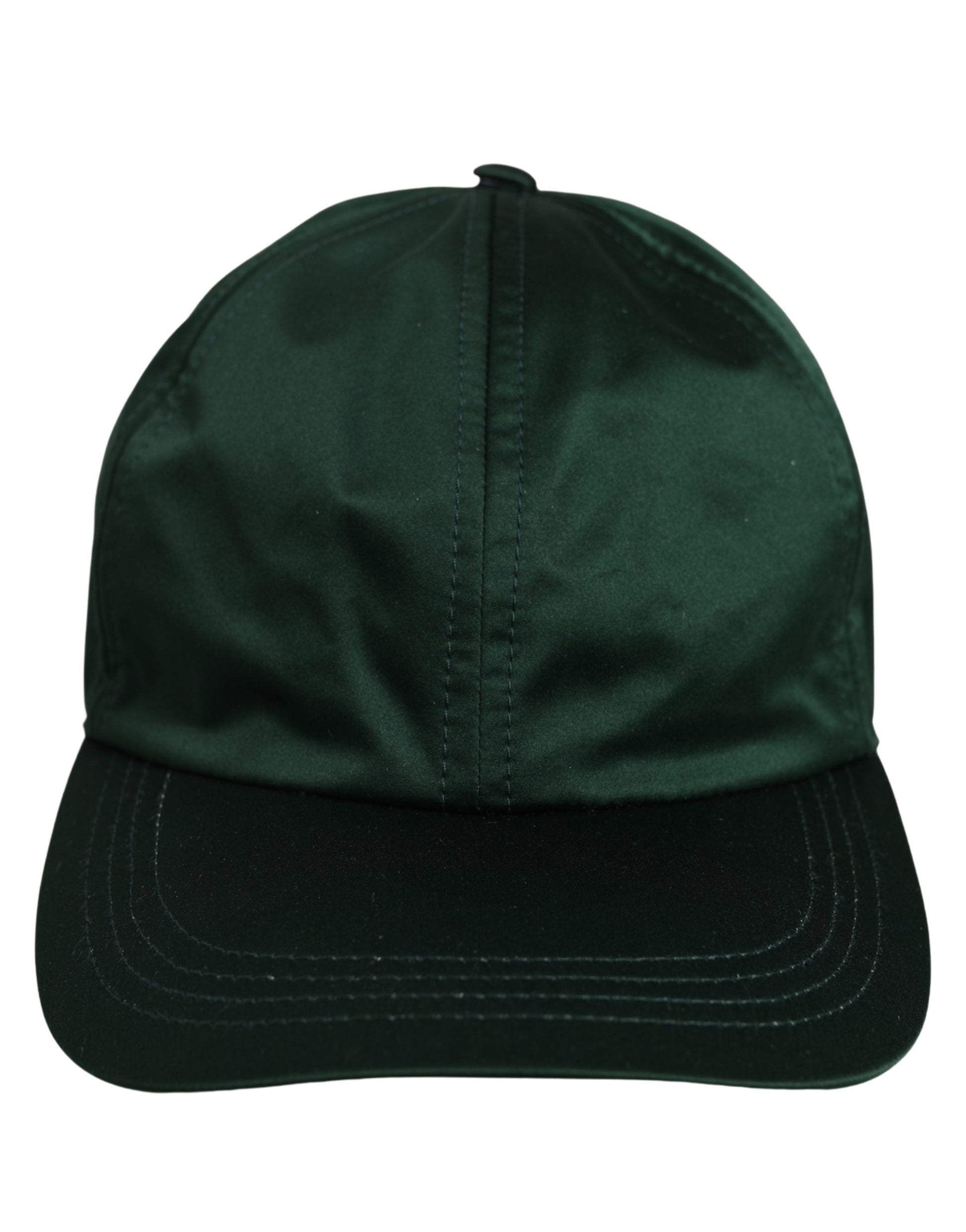 Men Deep Green Cotton Baseball Cap 6 Panels Hat