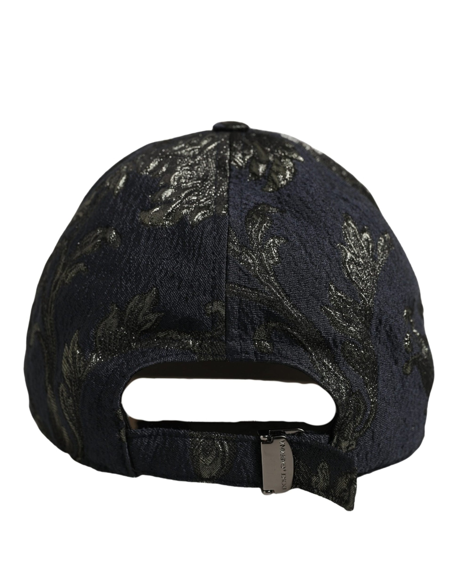 Men Black Floral Barocco Cotton Baseball Cap Hat