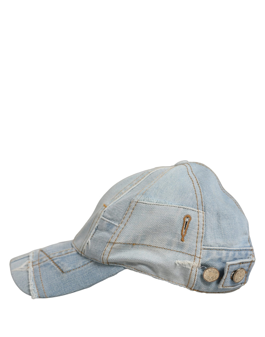Men Blue Patchwork Cotton Denim Baseball Cap Hat
