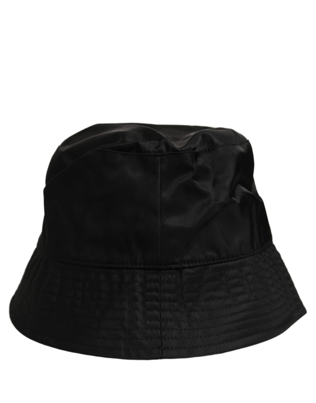 Men Black Nylon Wide Brim Bucket Capello Hat