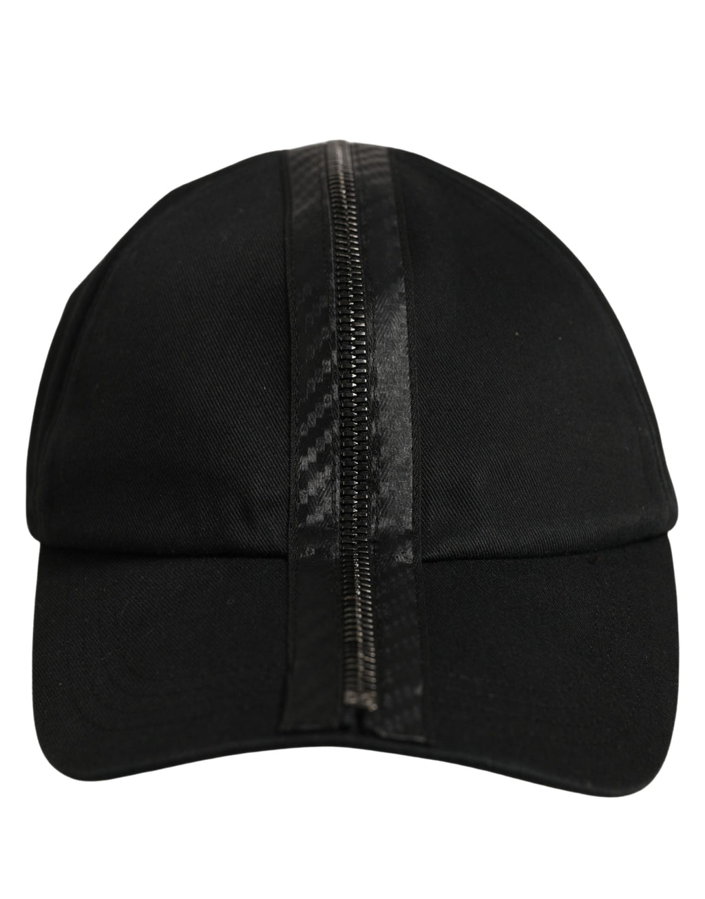 Men Black Cotton Baseball Cap 6 Panels Hat